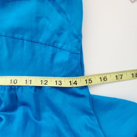 Luna Luz Blue Romantic Tank Midi Dress with pockets voluminous bubble skirt M - Picture 10 of 10